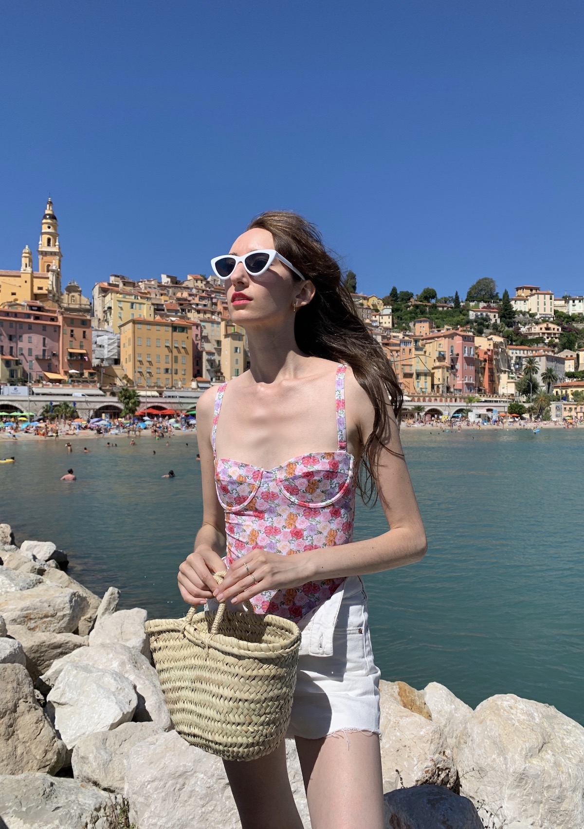 Rouje Victoria Swimsuit in Menton, France